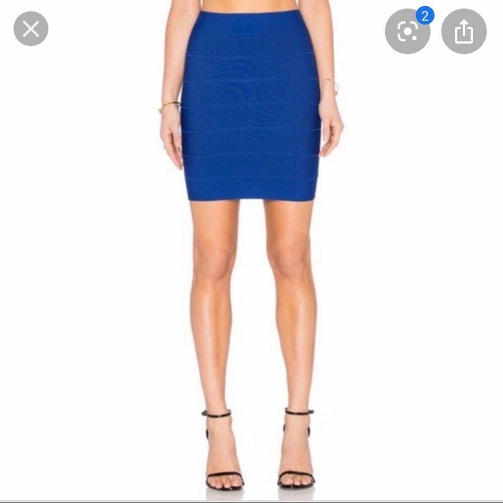 BCBG MaxAzria Royal Blue Bandage Skirt